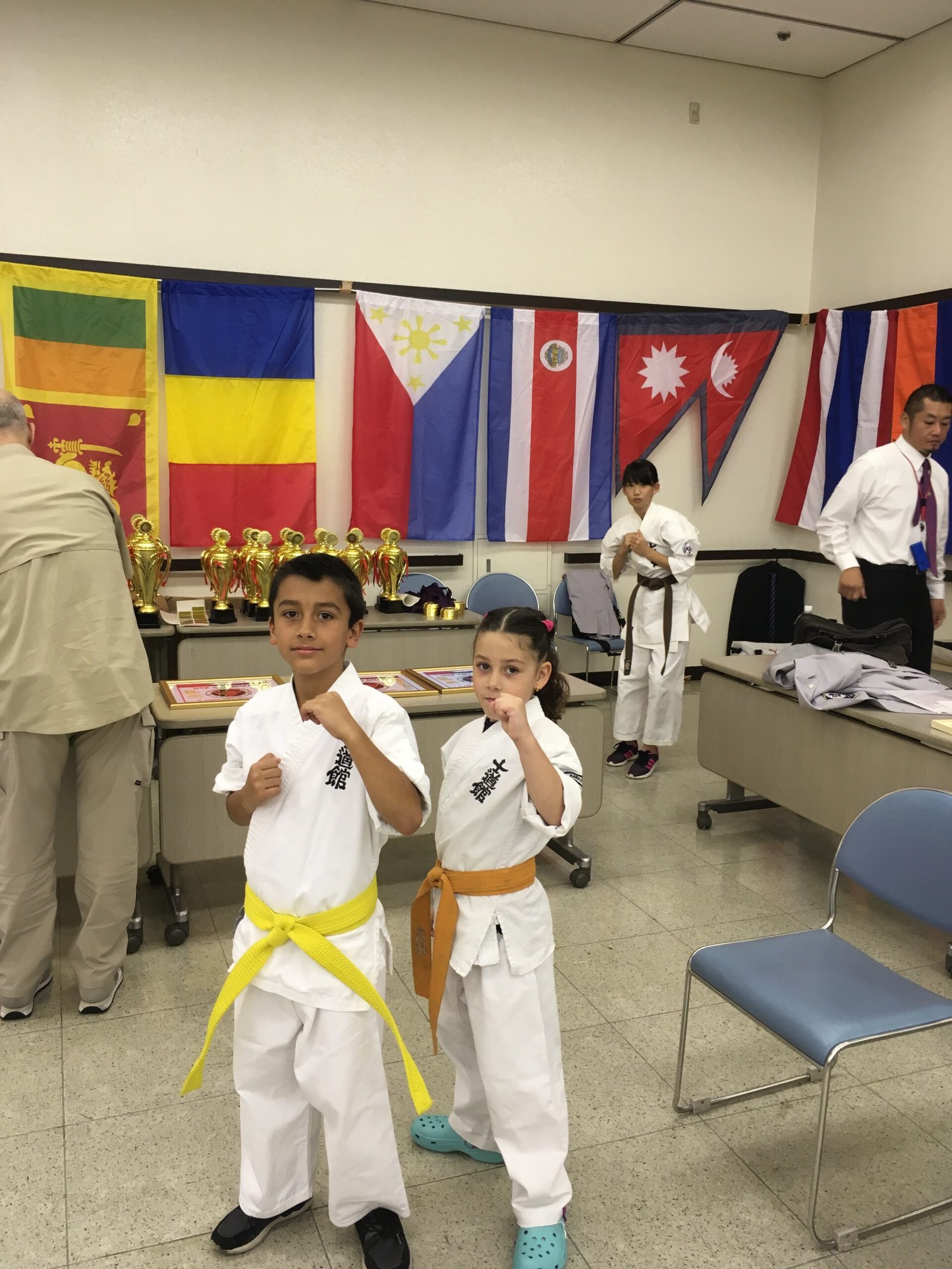 Competidores de Enso Artes Marciales Costa Rica en su primer viaje internacional a Japón 2017
