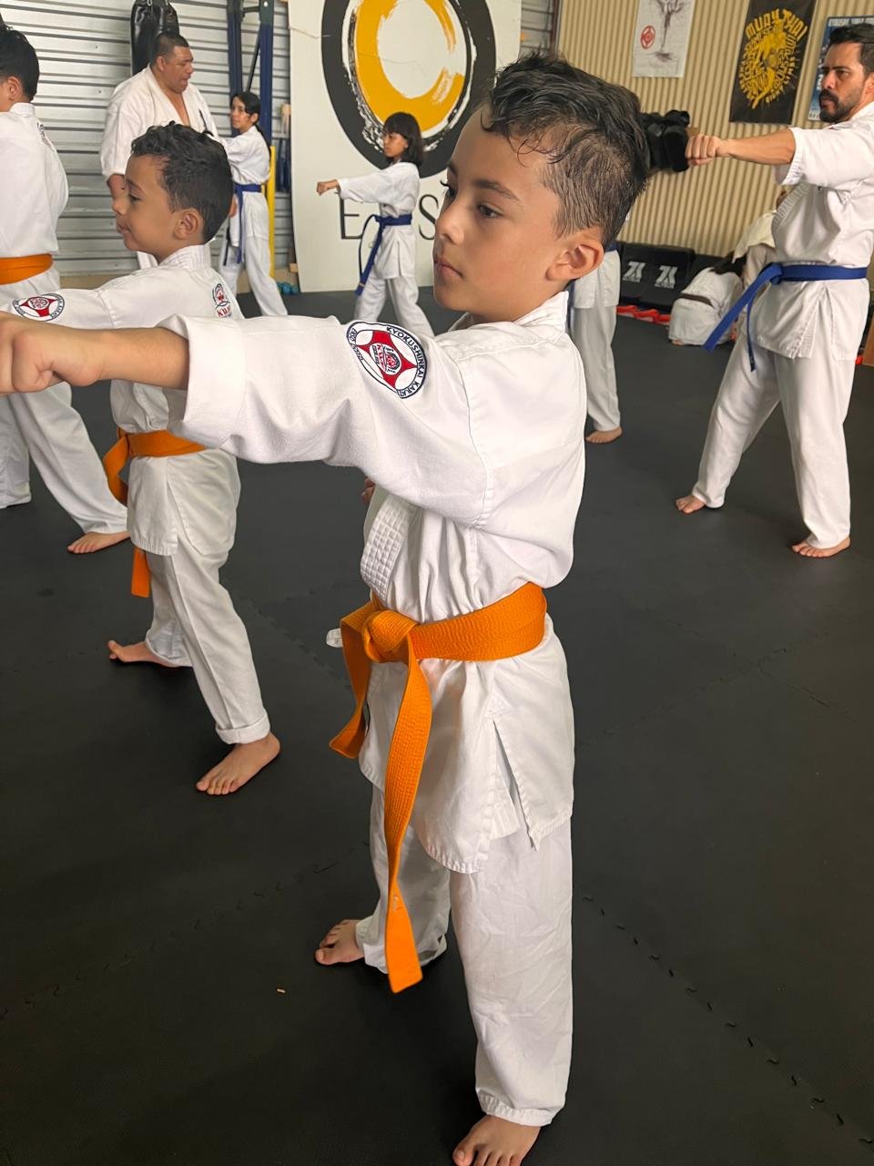 Clase de karate Kyokushin para ninos en Enso Artes Marciales San Pablo de Heredia