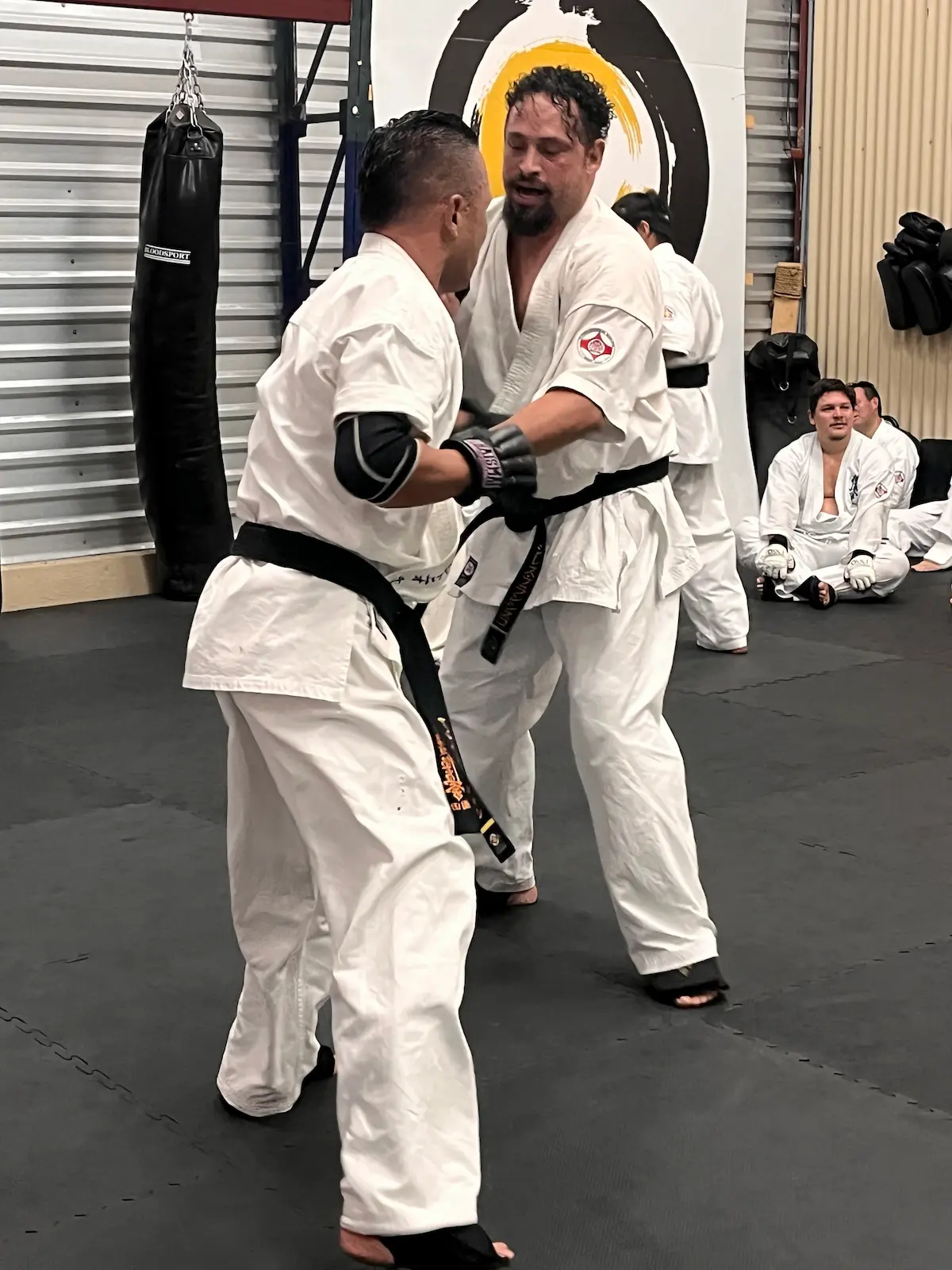 Sparring de aniversario, karate kyokushin Enso Heredia