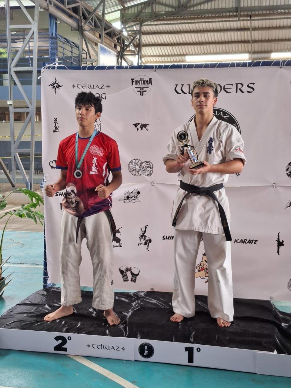Competidores de Enso Artes Marciales en el Real Fighters Tournament Teiwaz en Alajuela Costa Rica 2025